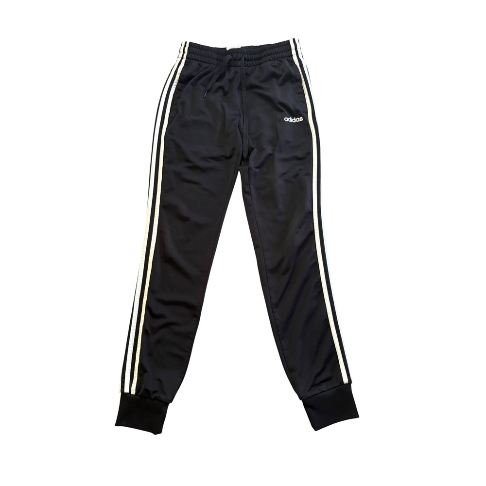 Adidas DP2382 Women's 3-Stripes Essentials Pant Size Small - Black Athleisure